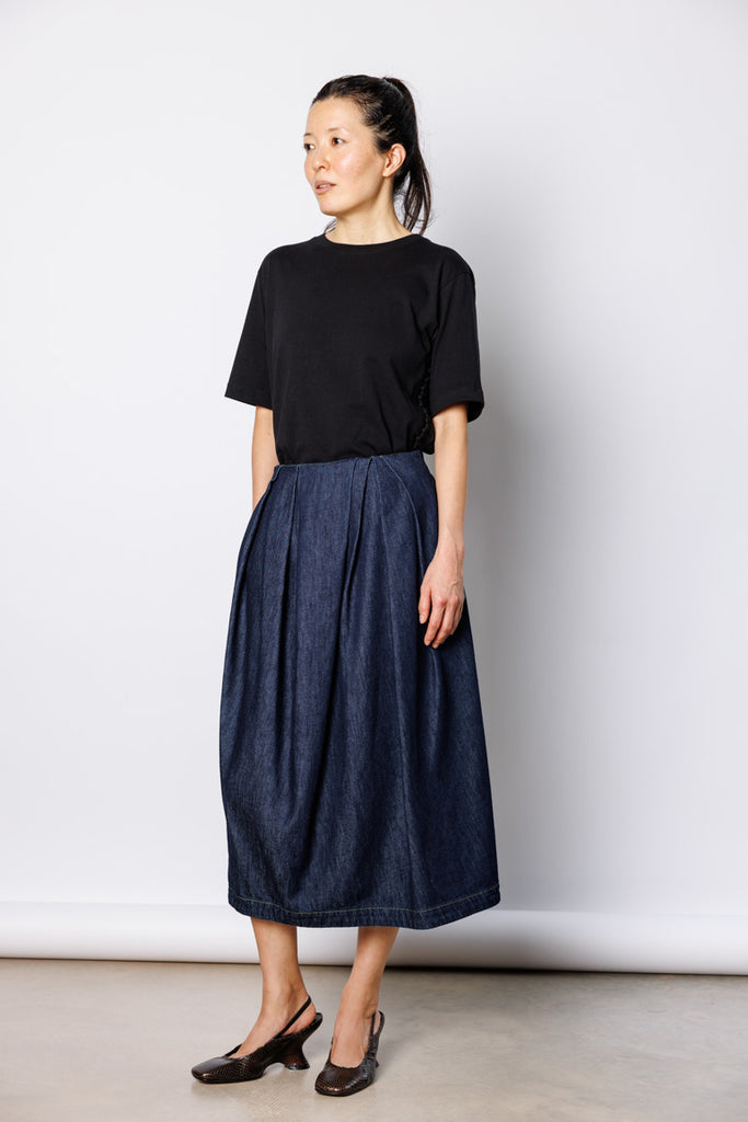 Sonista Denim Skirt - Indigo