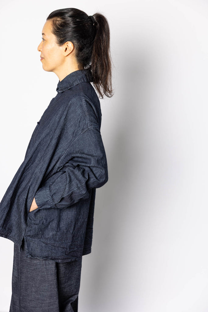 Washed Denim Shirt - Indigo