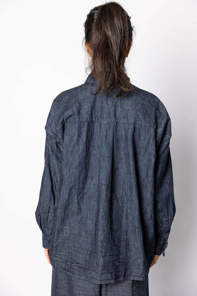 Washed Denim Shirt - Indigo