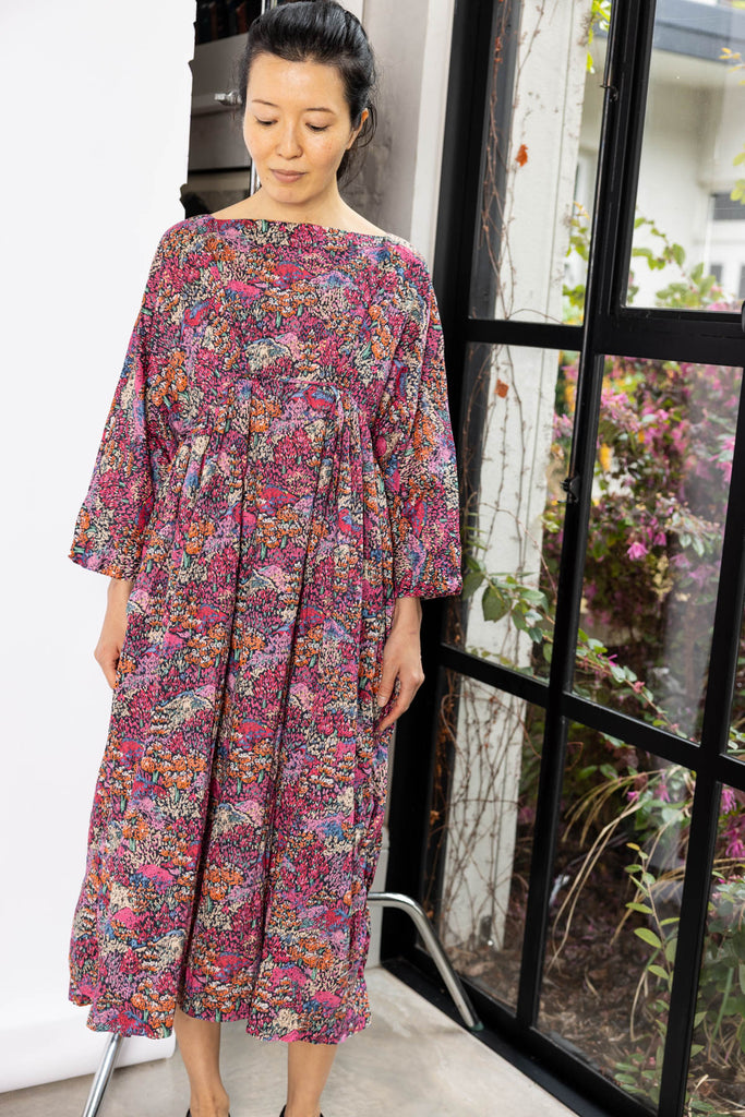 Washed Liberty Floral Print Dress - Multi