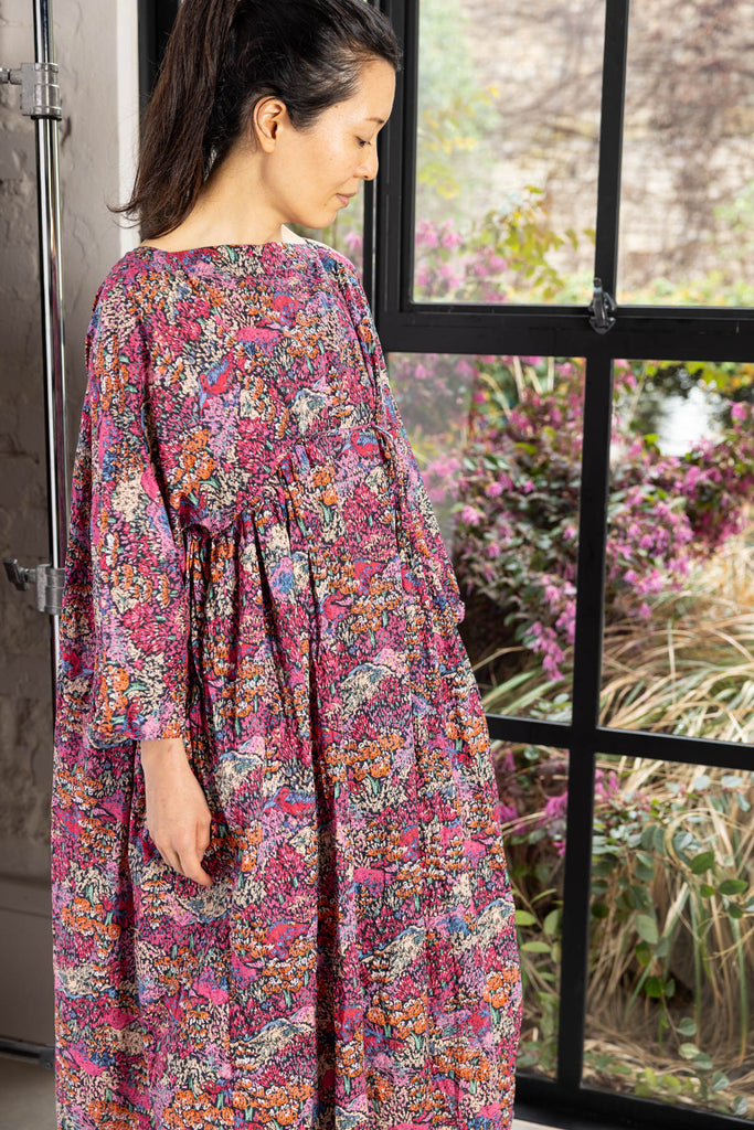 Washed Liberty Floral Print Dress - Multi