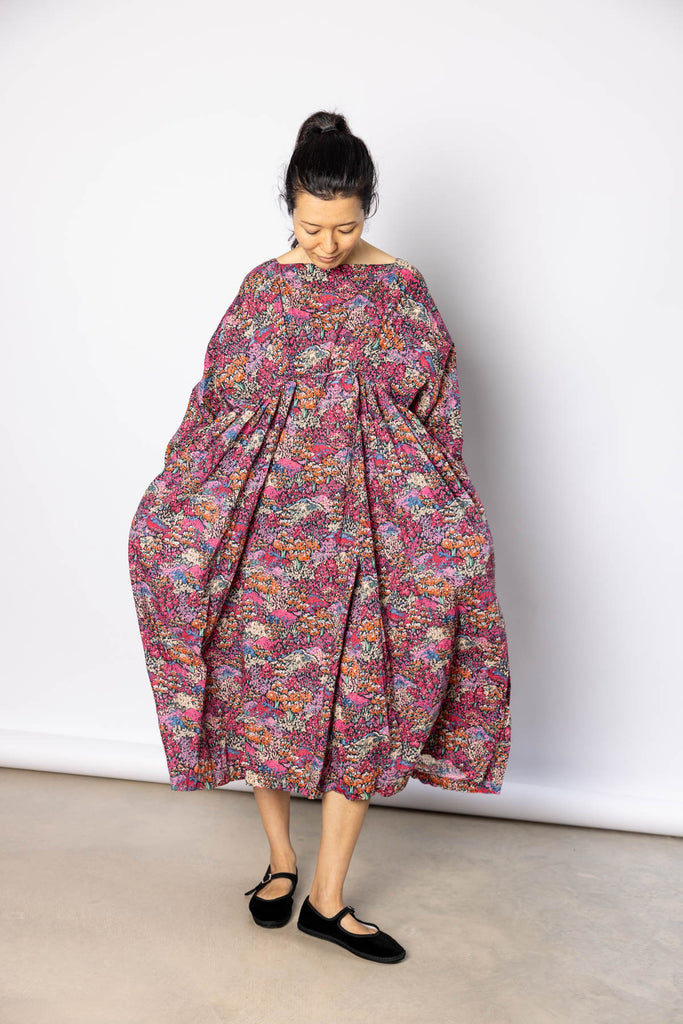 Washed Liberty Floral Print Dress - Multi