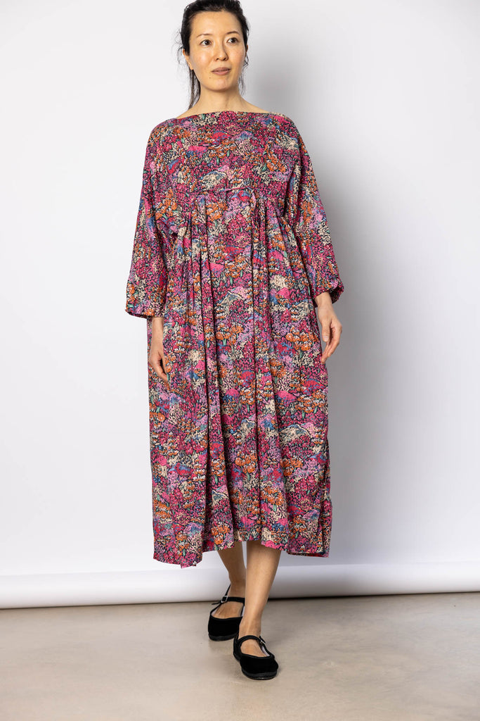 Washed Liberty Floral Print Dress - Multi