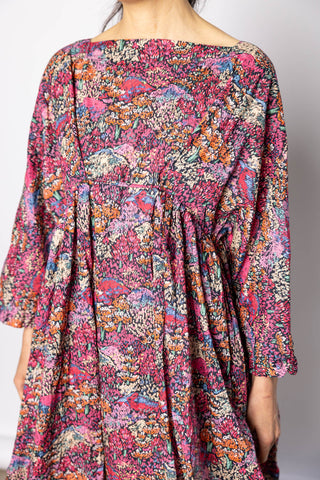 Washed Liberty Floral Print Dress - Multi