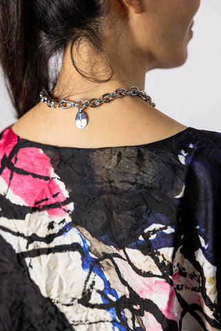 Pearl & Crystal Pendant Chain Necklace