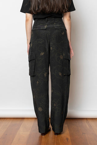 Polkam Pants - Black Floral