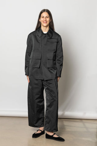 Polke Satin Pants - Black
