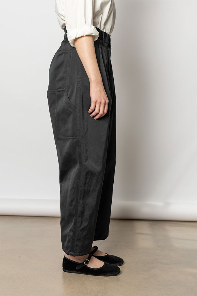 Polke Satin Pants - Black