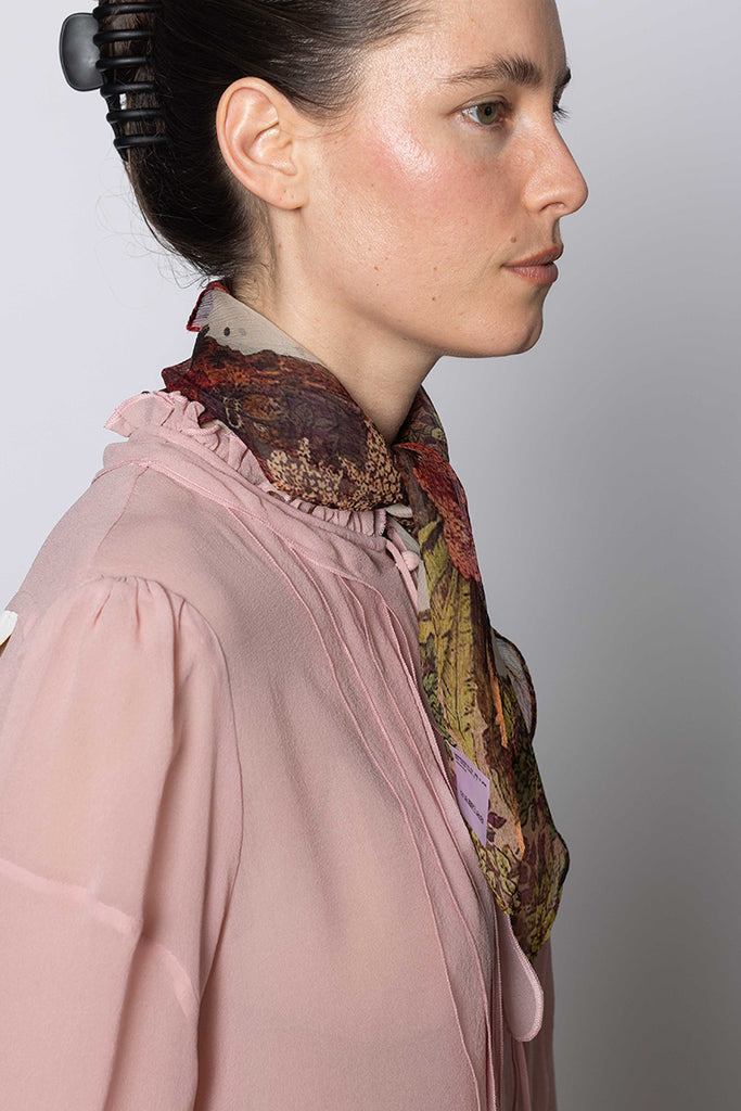 Printed Crepe Silk Scarf - Bambi
