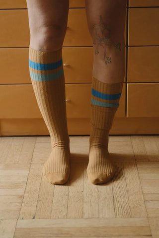 Race Knee Socks - Silva Brown