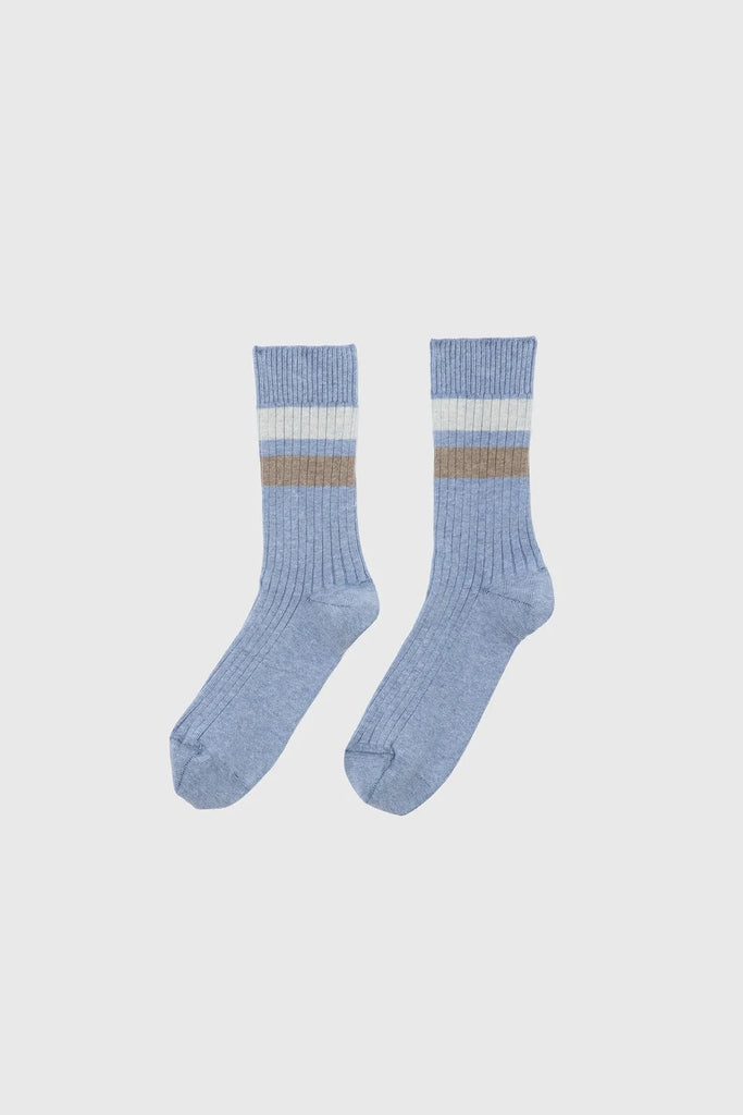 Race Ankle Socks - Blue Melange