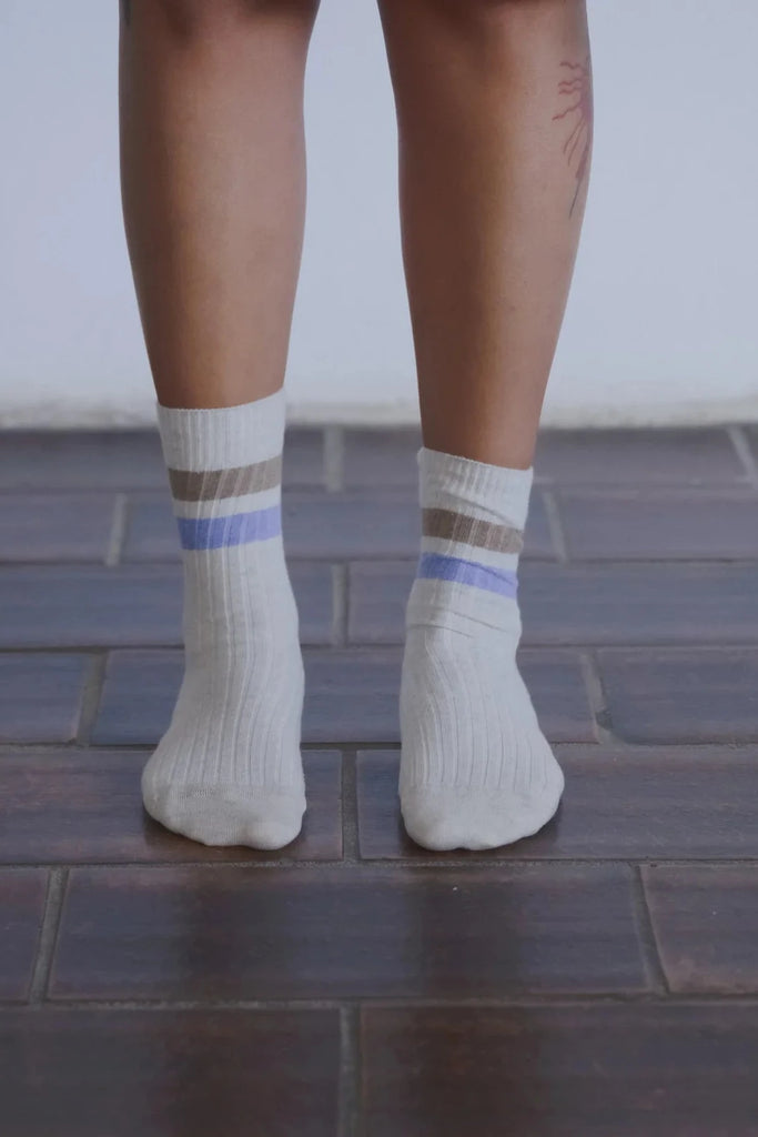 Race Ankle Socks - Grey Melange