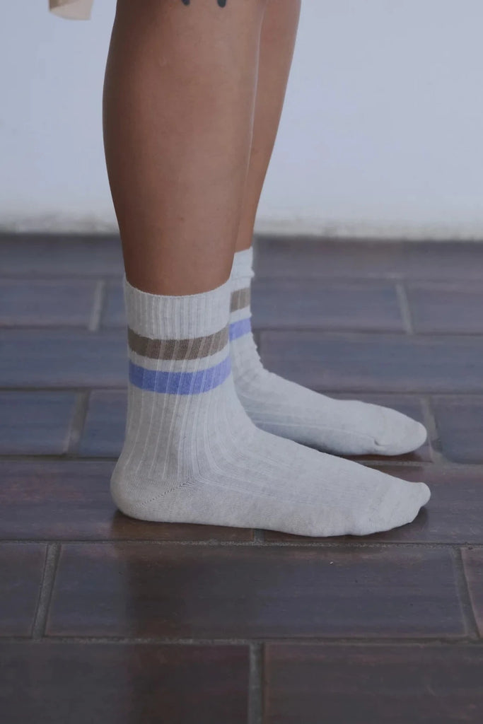 Race Ankle Socks - Grey Melange