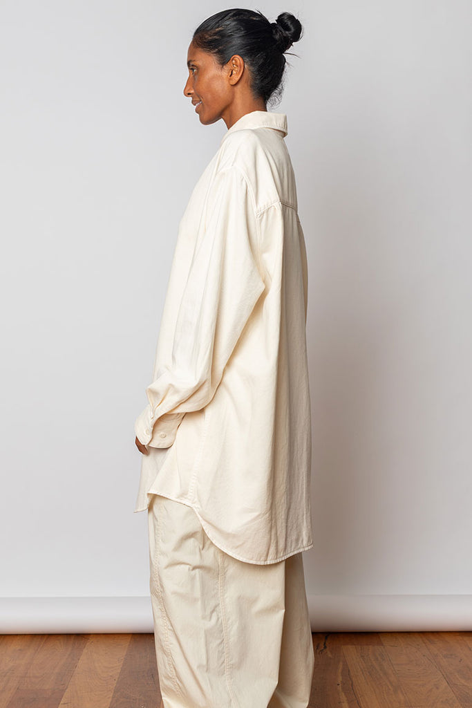 Relaxed Shirt - Snowy Off White