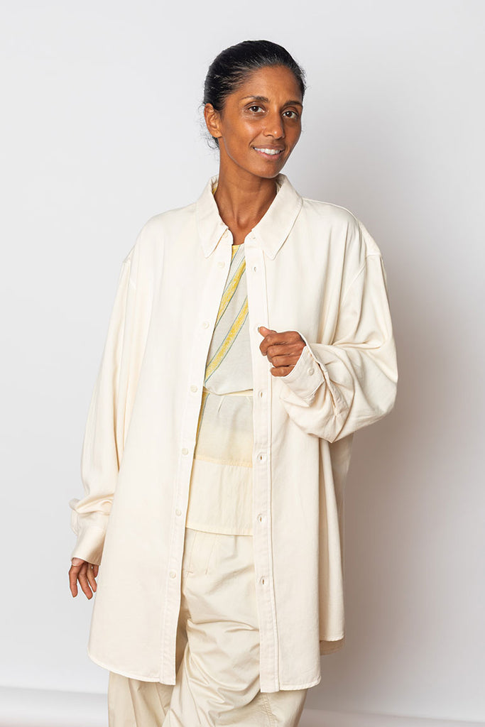 Relaxed Shirt - Snowy Off White