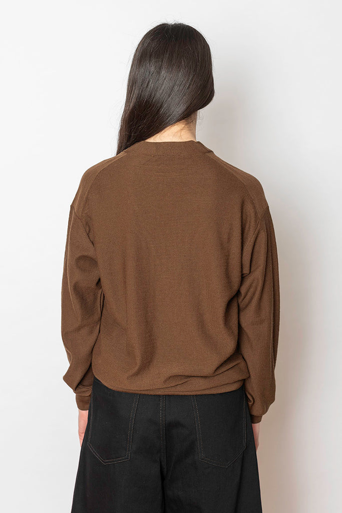 Relaxed Twisted Cardigan - Hazelnut Brown