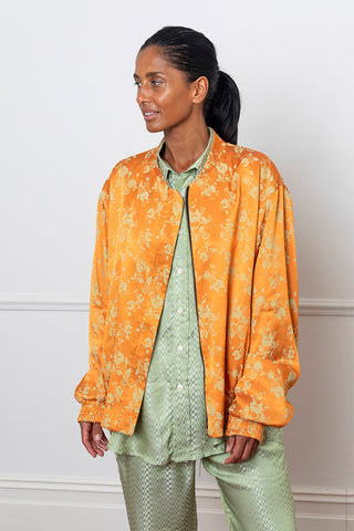 Reversible Bomber Jacket - Orange/Lime