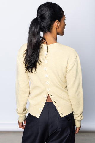 Reversible Buttoned Sweater - Butter
