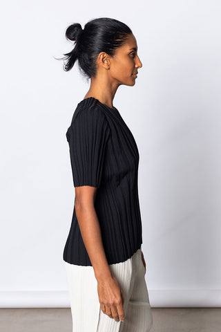 Rib Knit Top - Black