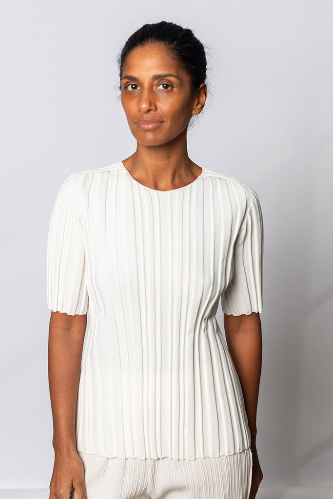 Rib Knit Top - Off White