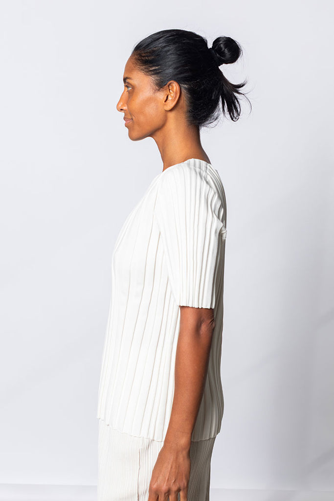 Rib Knit Top - Off White