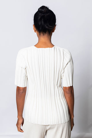 Rib Knit Top - Off White