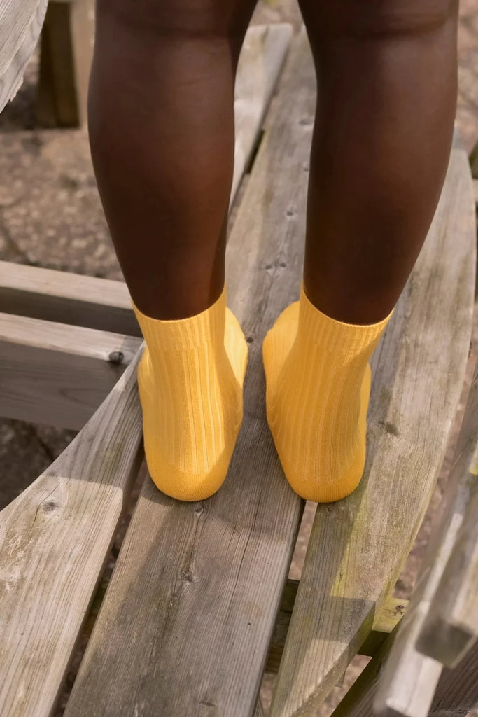 Rib Ankle Socks - Dacty Yellow