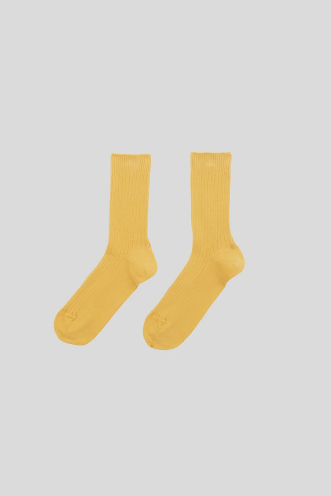 Rib Ankle Socks - Dacty Yellow