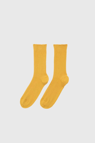 Rib Ankle Socks - Ecto Yellow