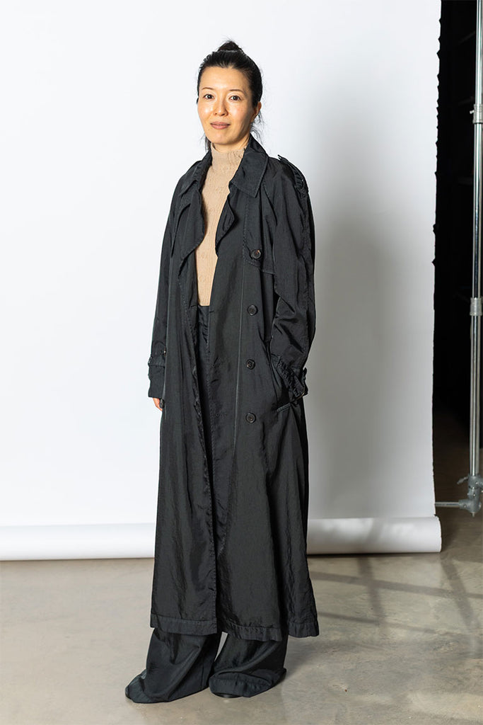 Ristos Overdyed Trench - Dark Green