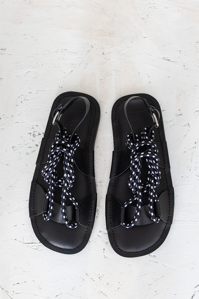 Rope Sandal - Blue/Black