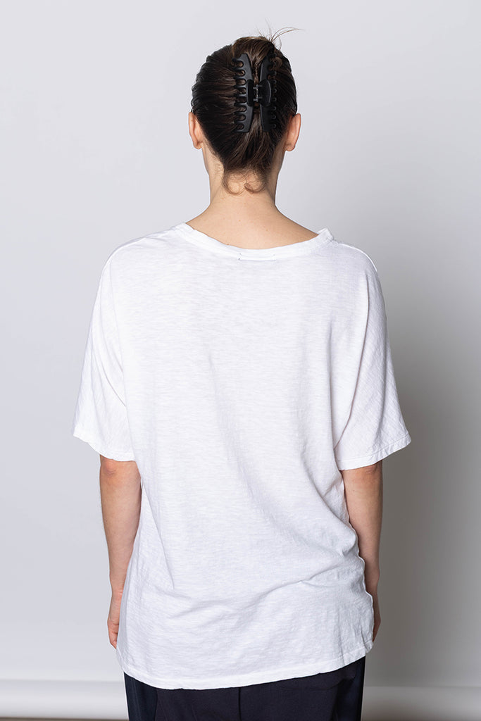 Rose Print T-Shirt - White