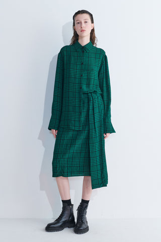Surati Skirt - Emerald Check