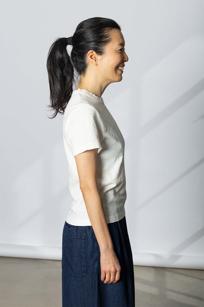 Sadie Cotton Boy Tee - Chalk