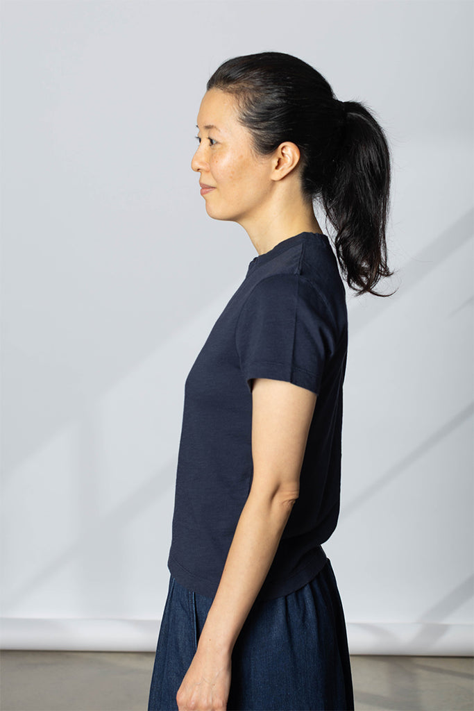 Sadie Cotton Boy Tee - Dark Indigo