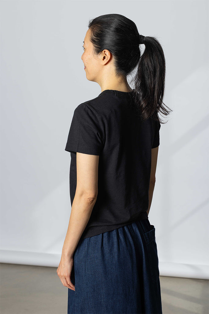 Sadie Cotton Boy Tee - Carbon Black