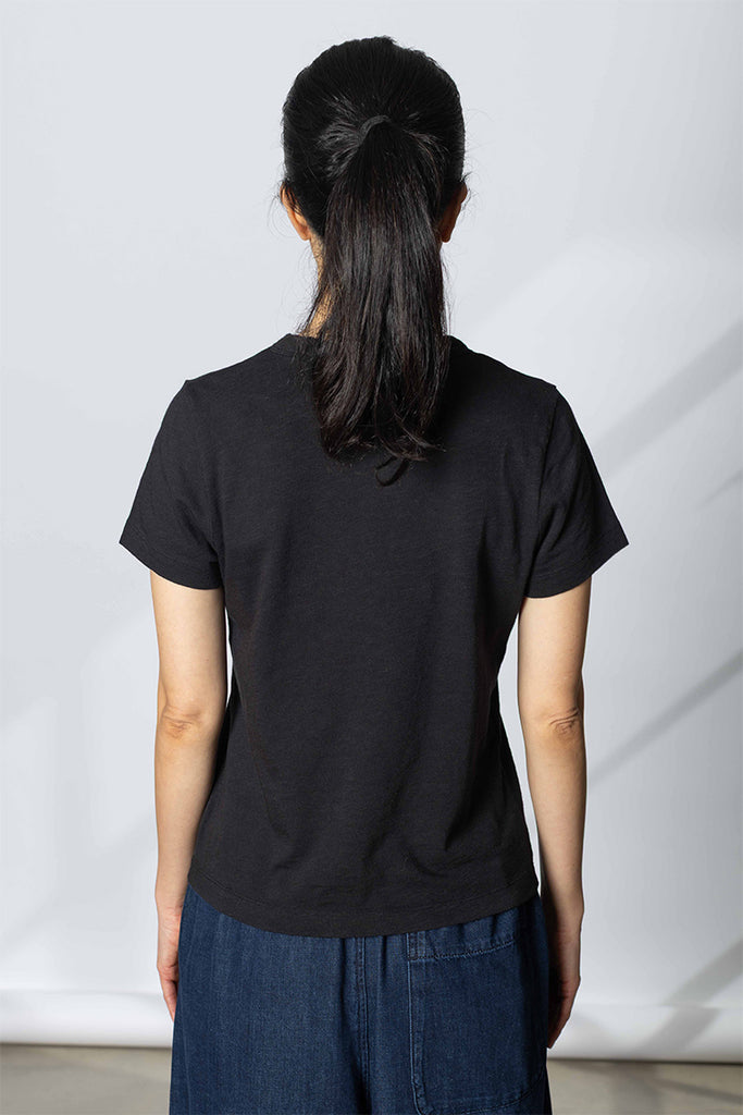 Sadie Cotton Boy Tee - Carbon Black
