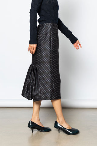 Sandora Jacquard Skirt - Navy
