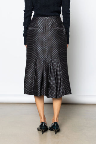 Sandora Jacquard Skirt - Navy