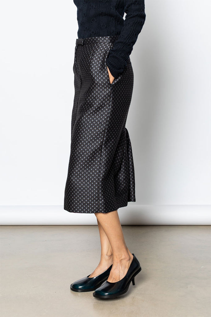 Sandora Jacquard Skirt - Navy