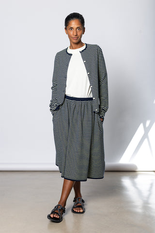 Sandy Cardigan - Navy Stripe