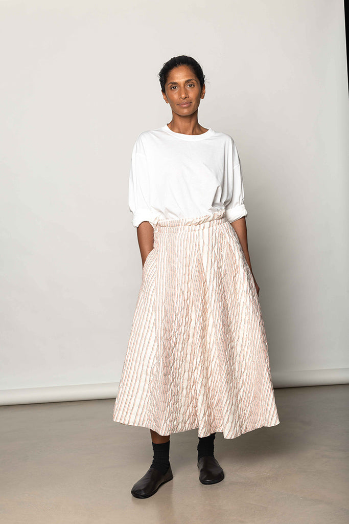 Savy Skirt - Red Stripe