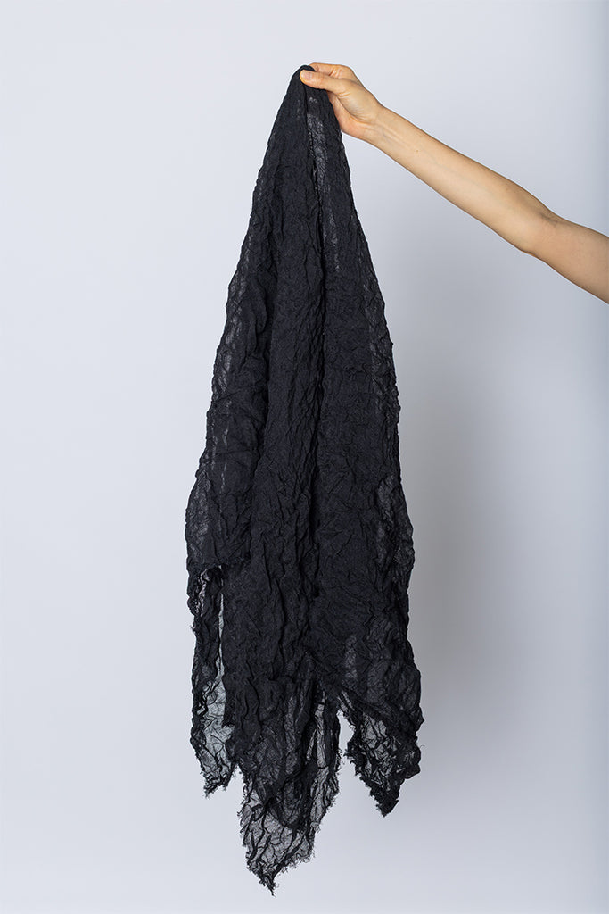 Scialle Shawl Lavato - Black