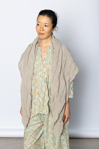 Scialle Shawl Lavato - Greggio/Raw