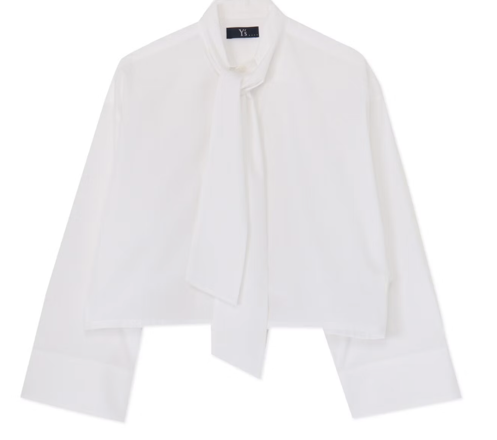 Supima Cotton Bowtie Shirt - Off White