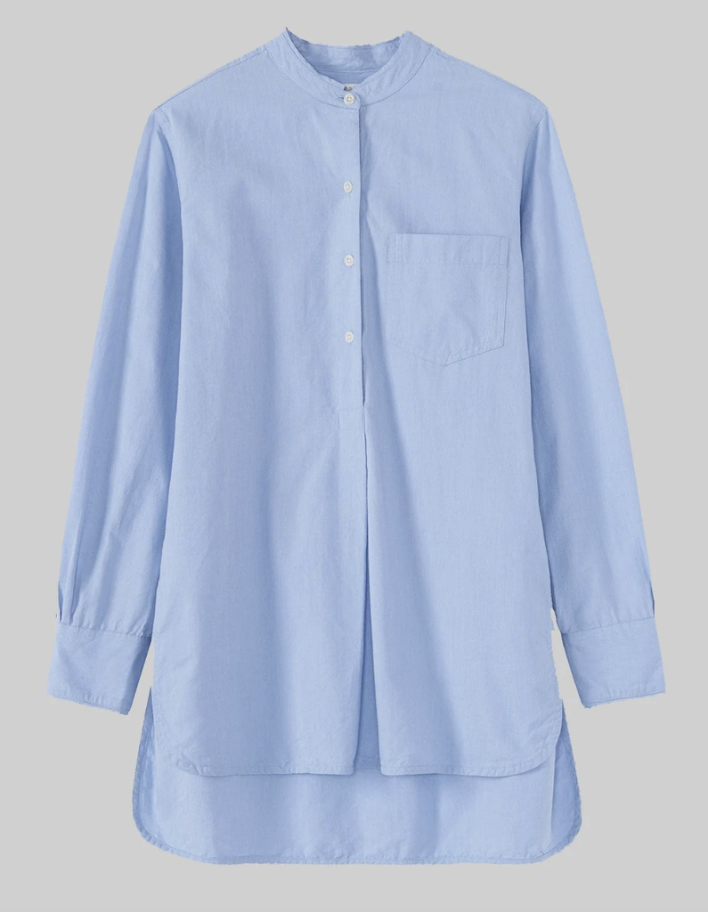 Taro Cotton Oxford Shirt - Chambray