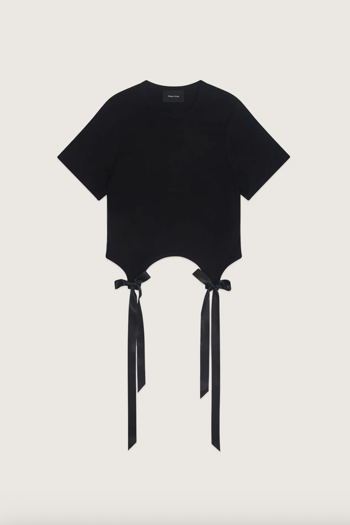 Bow Tail Easy T-Shirt - Black