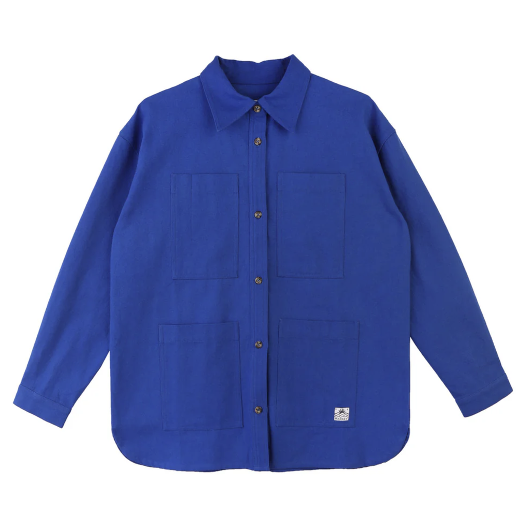 Wright Overshirt - Cobalt Blue
