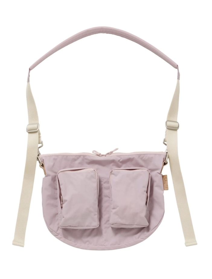 Shrink Nylon Small Body Bag - Sakura Pink