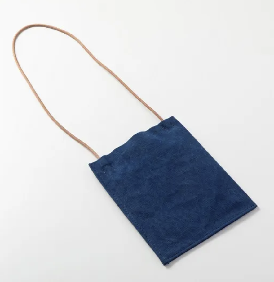 Washed Canvas Pochette - Blue
